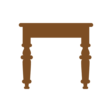 Table icon on white background. Vector illustrationのイラスト素材
