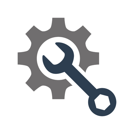 Service tool icon on white background. Vector illustrationのイラスト素材