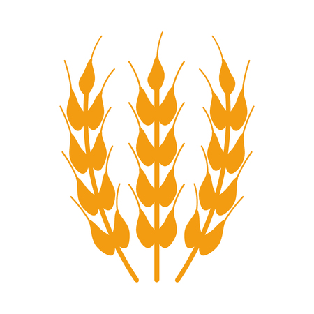 Wwheat icon on white background. Vector illustrationのイラスト素材