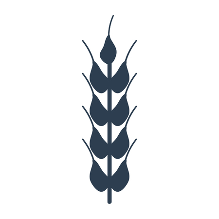 Wheat icon on white background. Vector illustrationのイラスト素材