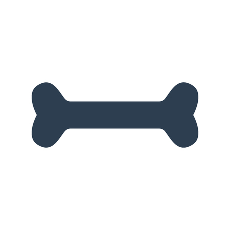 Bone icon on white background. Vector illustrationのイラスト素材