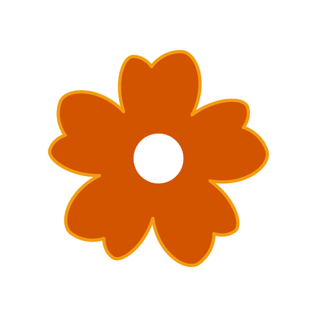 Flower icon on white background. Vector illustrationのイラスト素材