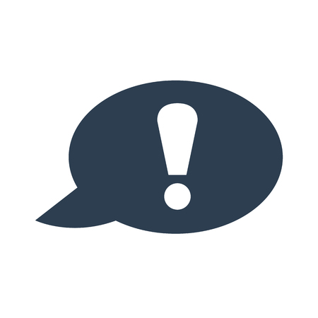 Attention sign icon on white background. Vector illustrationのイラスト素材