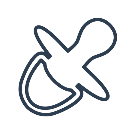 Nipple icon on white background. Vector illustrationのイラスト素材