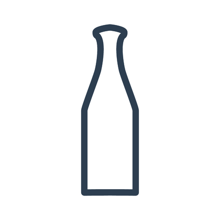 Bottle icon on white background. Vector illustrationのイラスト素材