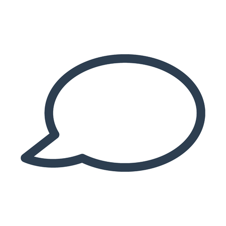 Speech Bubble icon on white background.のイラスト素材