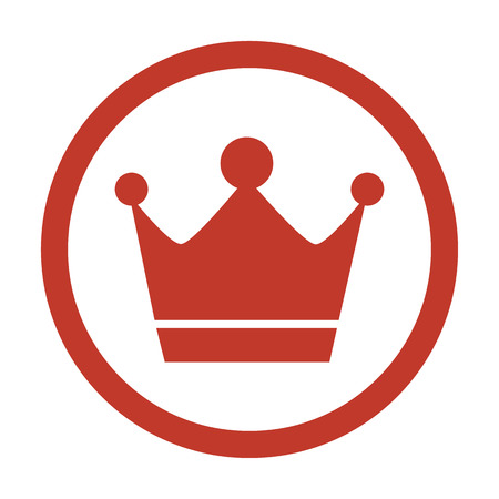 Crown icon on white background vector illustration.のイラスト素材