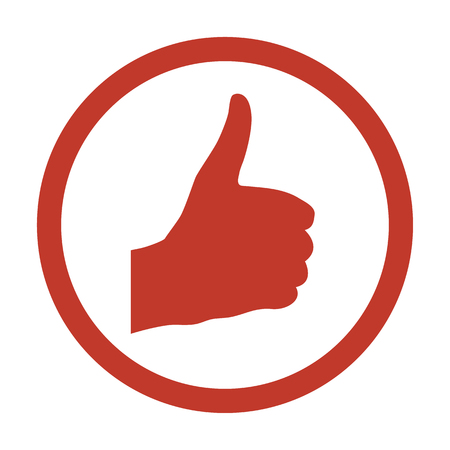 Like icon on white background vector illustration.のイラスト素材
