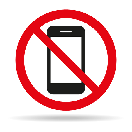 Prohibition No photo sign on white background. Vector illustrationのイラスト素材