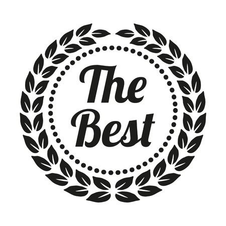 Laurel wreath on white background. Vector Illustrationのイラスト素材
