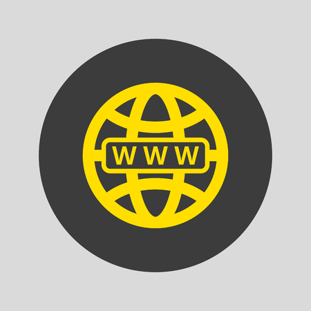 Web icon on gray background. Vector illustrationのイラスト素材