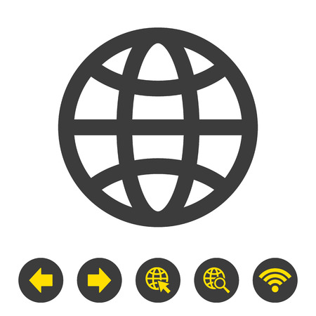 Web icon on white background. Vector illustrationのイラスト素材