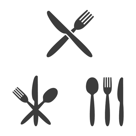 Set of cafe icons on white background. Vector illustrationのイラスト素材
