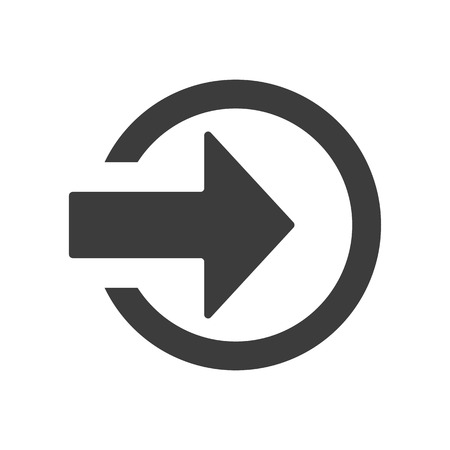 Login icon on white background. Vector illustrationのイラスト素材