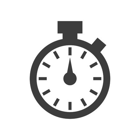 Stopwatch icon on white background. Vector illustrationのイラスト素材