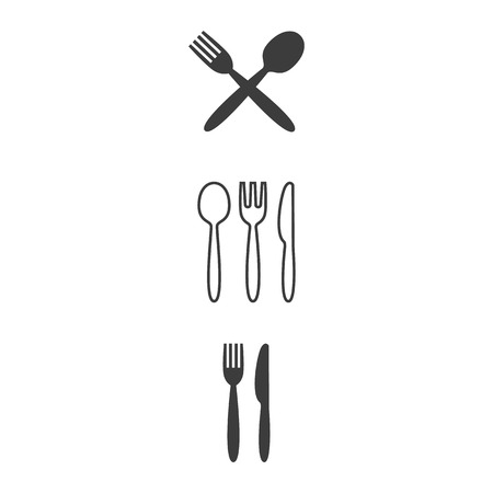 Set of cafe icons on white background. Vector illustrationのイラスト素材