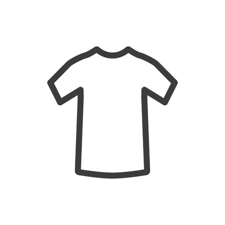 T-shirt icon on white background.のイラスト素材