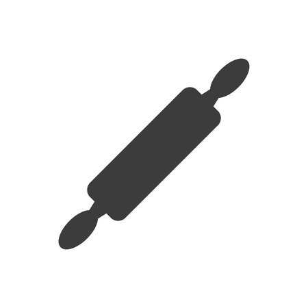 Rolling pin icon on white background. Vector illustrationのイラスト素材