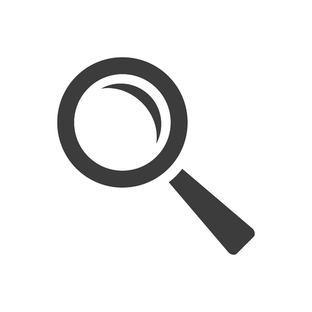Search icon on white background. Vector Illustrationのイラスト素材
