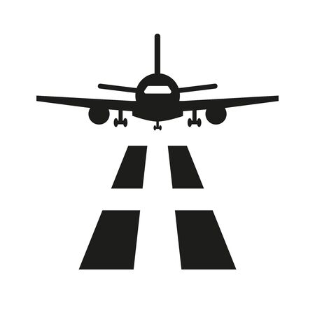 Airport icon on white background. Vector illustration.のイラスト素材