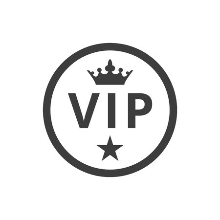 Vip label on white background. Vector illustrationのイラスト素材