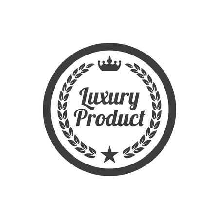 Luxury product label on white background. Vector illustrationのイラスト素材