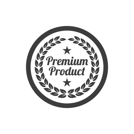 Premium product label on white background. Vector illustrationのイラスト素材