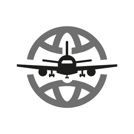Travel the world icon on white background. Vector illustrationのイラスト素材