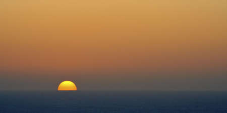 Seascape sunrise at winterの写真素材