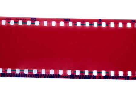 Film strip on white backgroundの写真素材