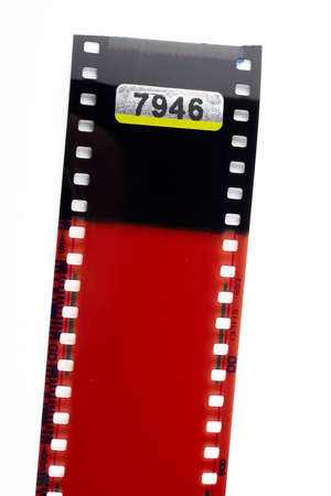 Film strip on white backgroundの写真素材