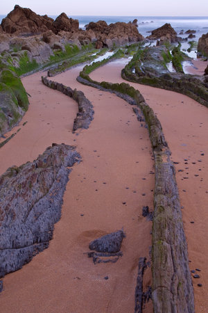 Beautiful coastline in the north of Spainの写真素材