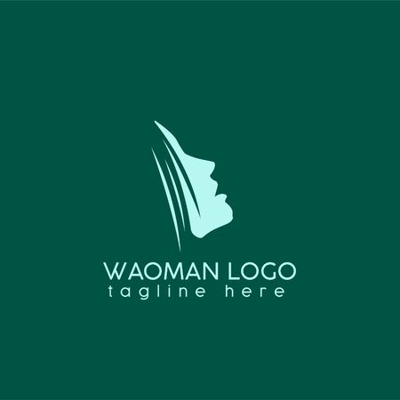 WOMAN SIMPLE LOGO light shadowのイラスト素材