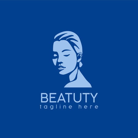 BEAUTY WOMAN LOGO light shadowのイラスト素材
