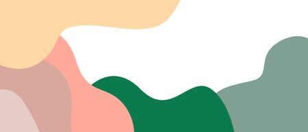 colorfull soft pop abstrac wallpaper flat backgroundのイラスト素材