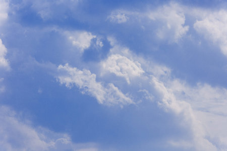 Thick clouds in the sky. Cloudy weather with clouds and clouds.