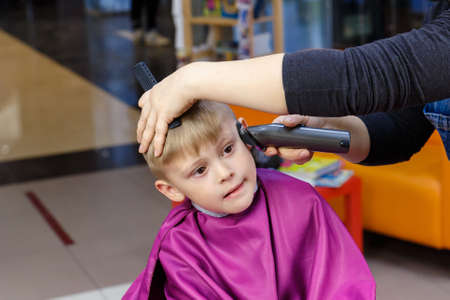 Childrens hairdresser for children.の写真素材