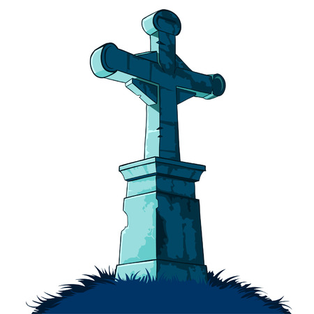 tombstone crossのイラスト素材