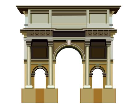 arch architectural structureのイラスト素材