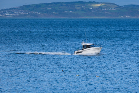 Motorboat Near Bangor, Northern Ireland, UK