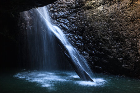 Waterfalls at Natural Bridge Park, Queensland, Australia