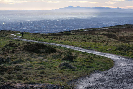 Hike Behind Belfast Castle, View of City and Mountains
