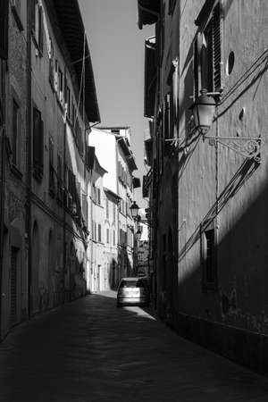 Old Town Pisa Street, Pisa, Tuscany, Italyの写真素材