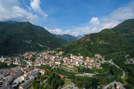 Varallo, view from Sacro Monte, Piedmont, Italy