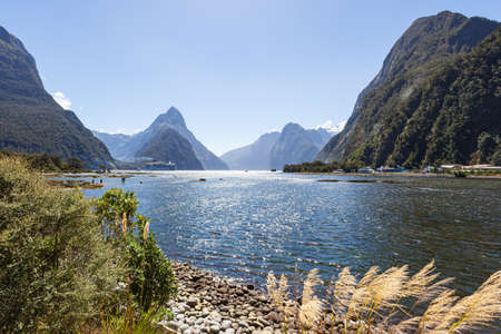 View of Milford Sound, South Island, New Zealandのeditorial素材