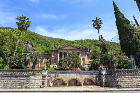 Train Station in Abkhaziaの写真素材