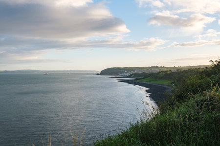 Whitehead bay, Northern Ireland, UKの写真素材