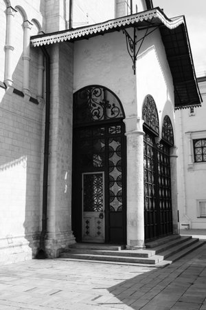 Dormition Cathedral, Moscow Kremlin, Moscow, Russiaの写真素材