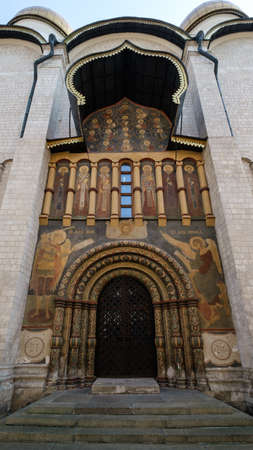 Dormition Cathedral, Moscow Kremlin, Moscow, Russiaの写真素材