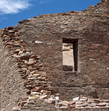 Ruins at Chaco Culture National Historic Park.の写真素材